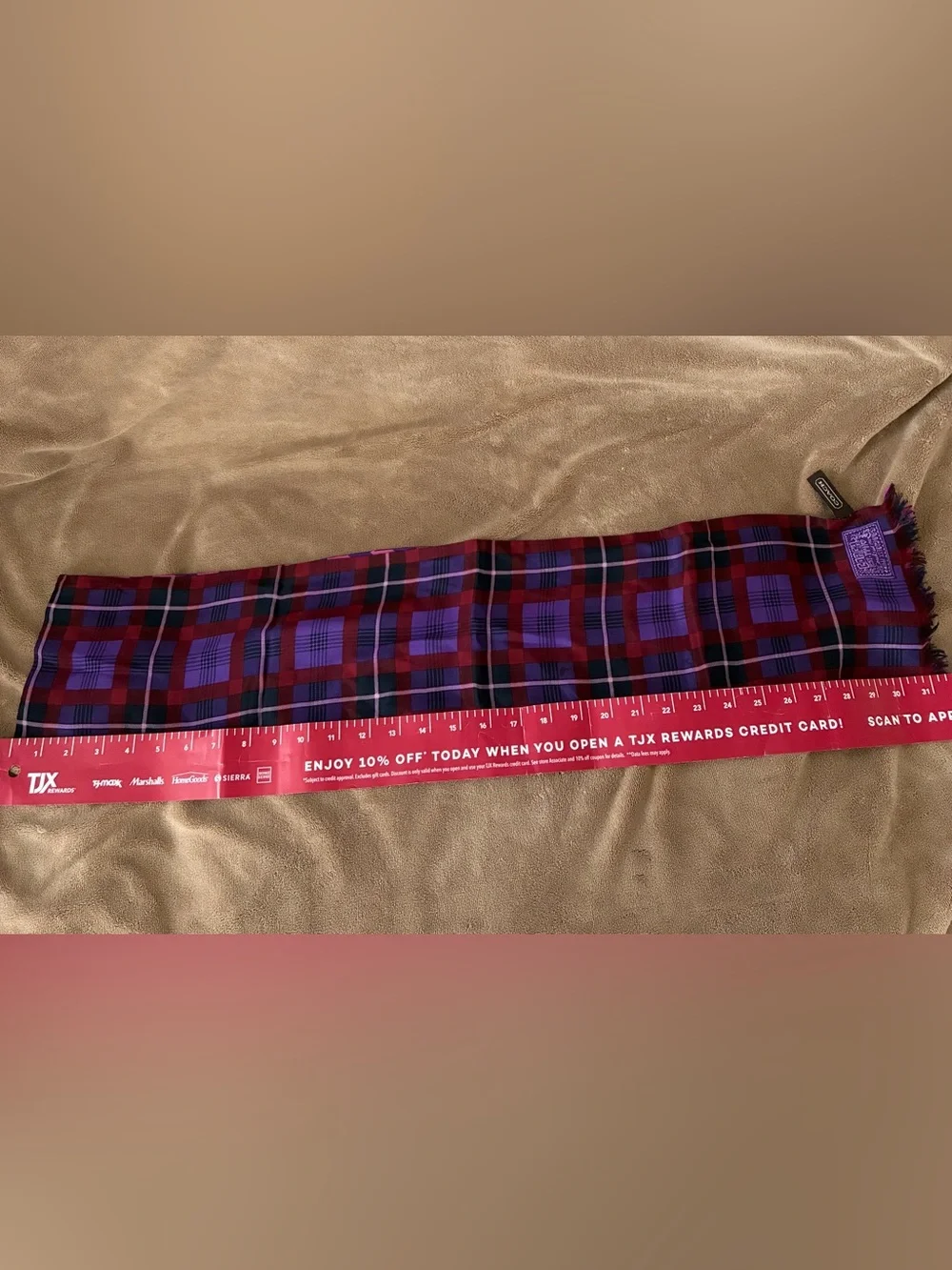 Coach soft plaid